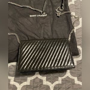 Authentic Ysl Kate Wallet On Chain With Tassel